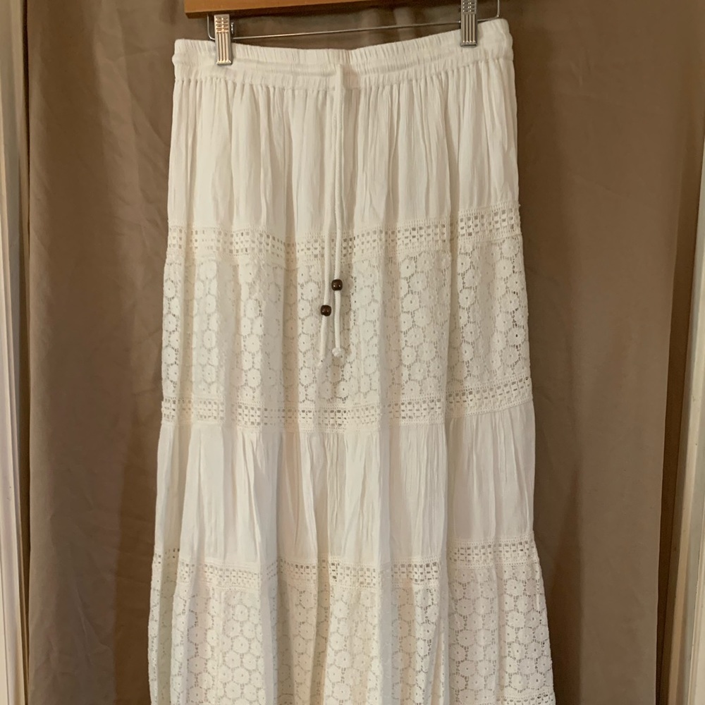 Beautiful lacy western full length skirt